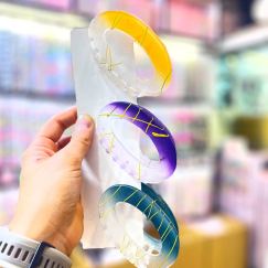 کلیپس دورنگ شیشه‌ای‌ خطی